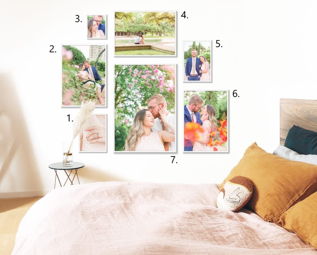 This is an example of a large display that has a variety of photos included.